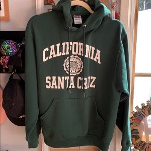 UC Santa Cruz green Pullover Hoodie